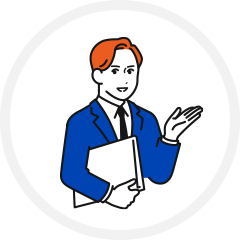 スーツ姿の男性のイラスト